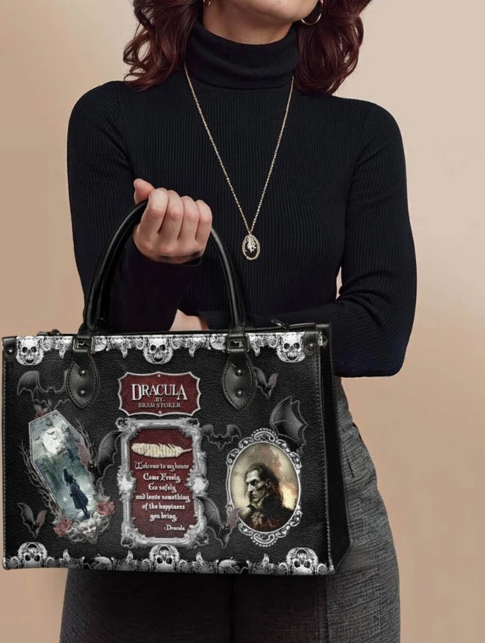Lettoria Genuine Leather Dracula Handbag